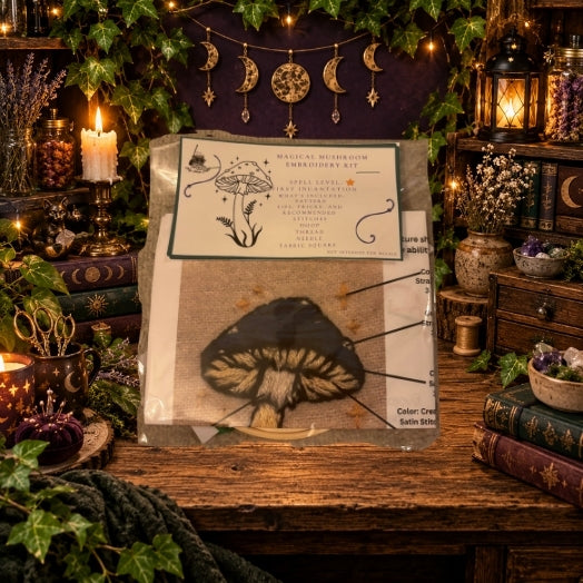 Magical Mushroom Embroidery Kit