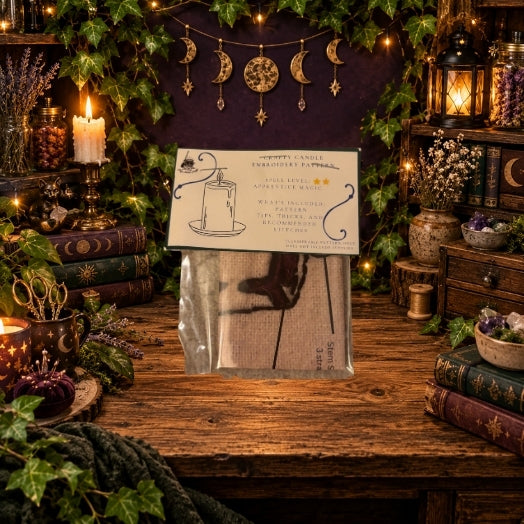 Crafty Candle Embroidery Pattern